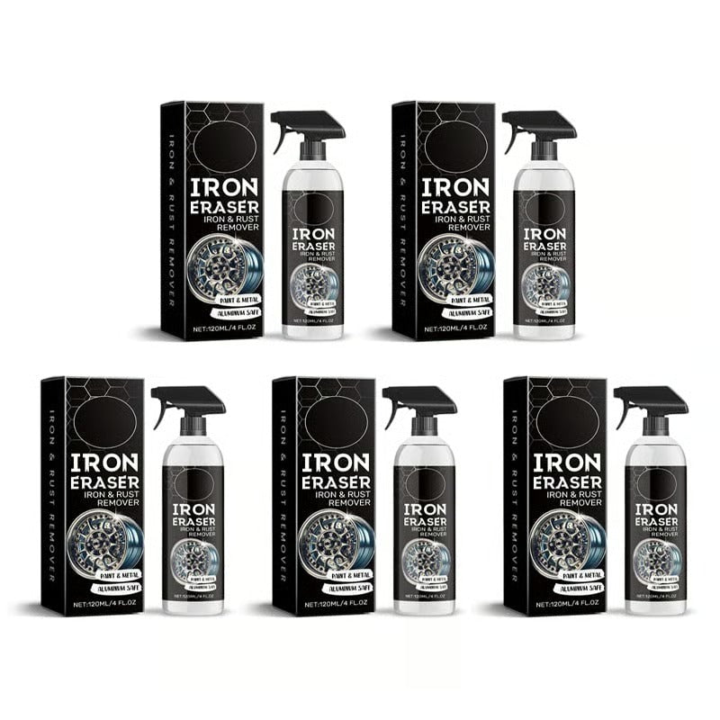 🔥Last Day 48% OFF✨ IRON ERASER Iron & Rust Remover Spray - Instantly Dissolves Brake Dust & Oxidation, Restores Factory Shine on Wheels & Paint 🚗