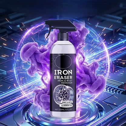 🔥Last Day 48% OFF✨ IRON ERASER Iron & Rust Remover Spray - Instantly Dissolves Brake Dust & Oxidation, Restores Factory Shine on Wheels & Paint 🚗