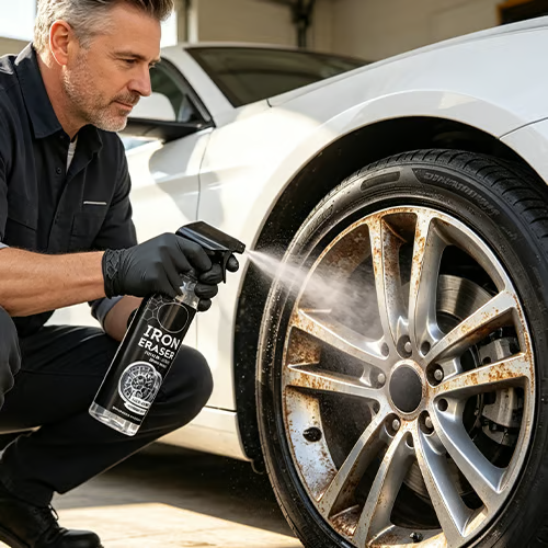 🔥Last Day 48% OFF✨ IRON ERASER Iron & Rust Remover Spray - Instantly Dissolves Brake Dust & Oxidation, Restores Factory Shine on Wheels & Paint 🚗