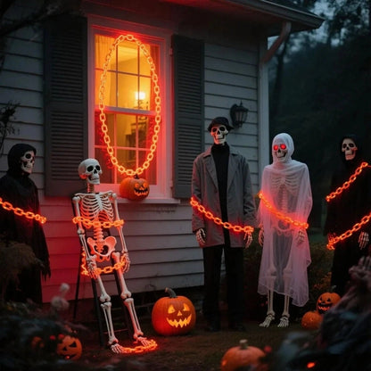 10 FT Halloween String Lights with 8 Lighting Modes, Waterproof & Battery-Powered