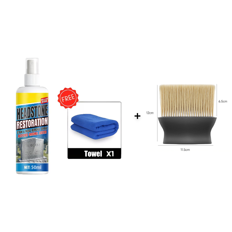🔥 Headstone Cleaning Spray – Restore Weathered Memorials & Remove Tough Stains