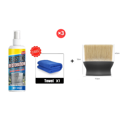 🔥 Headstone Cleaning Spray – Restore Weathered Memorials & Remove Tough Stains