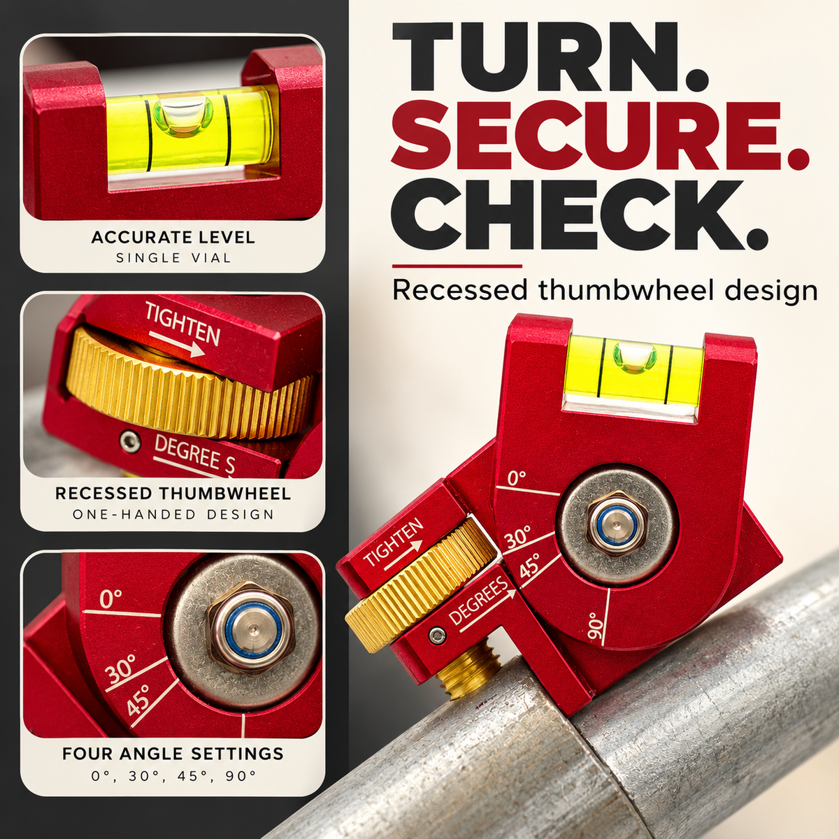 🧲 4-in-1 Magnetic Conduit Bending Level