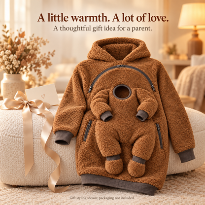 🧸 Parent & Baby Fleece Hoodie with Zip Pockets