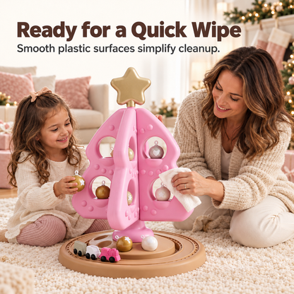 My First Christmas Tree Stacking and Sorting Toys - Pink 12pc