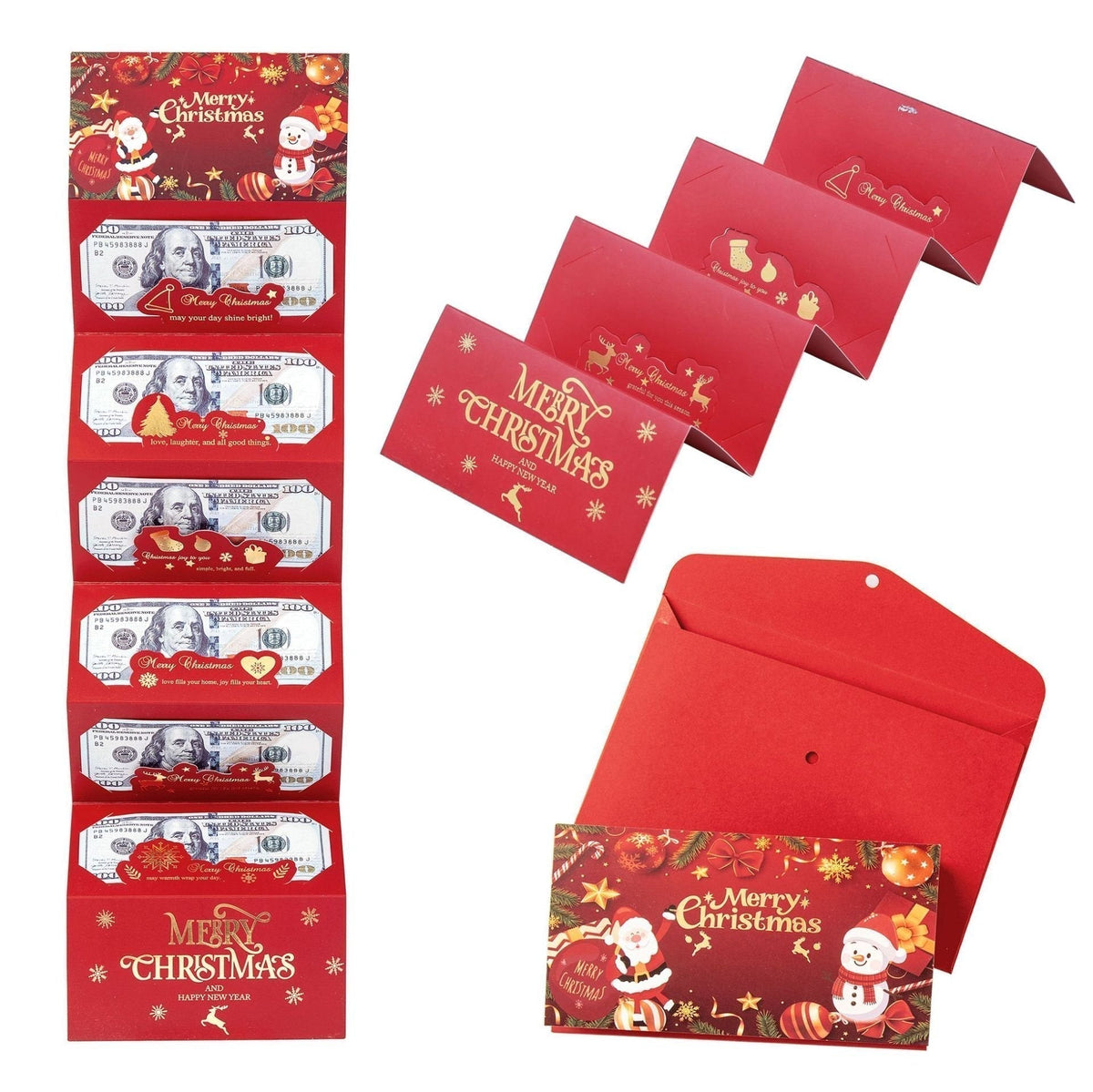 ⚡ 50K+ SOLD! Almost Gone-🎅💸Christmas Cash Gift Envelope– A creative way to give cash this Christmas!