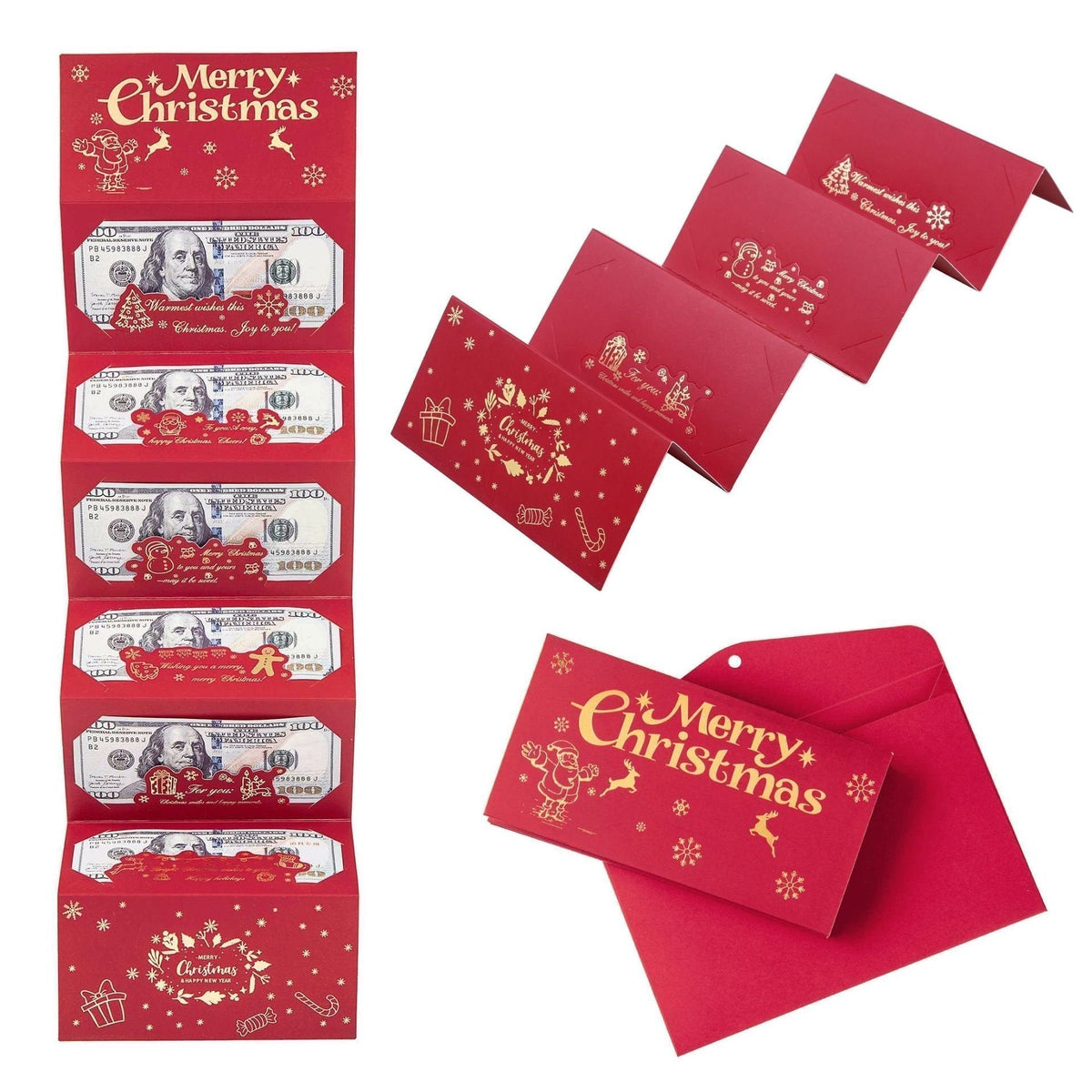 ⚡ 50K+ SOLD! Almost Gone-🎅💸Christmas Cash Gift Envelope– A creative way to give cash this Christmas!