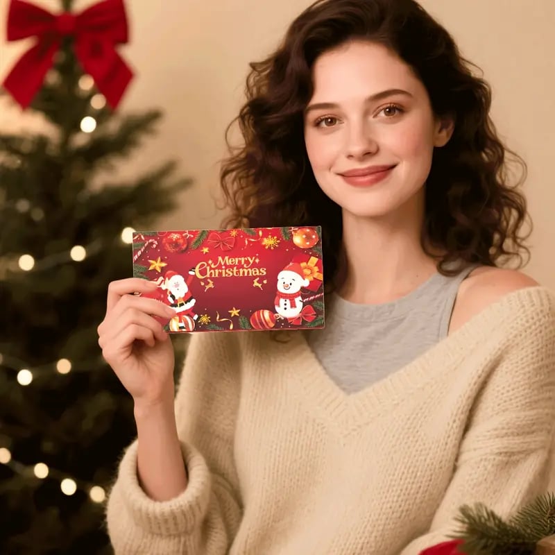 ⚡ 50K+ SOLD! Almost Gone-🎅💸Christmas Cash Gift Envelope– A creative way to give cash this Christmas!