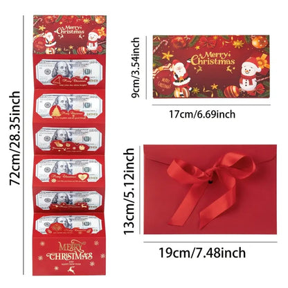 ⚡ 50K+ SOLD! Almost Gone-🎅💸Christmas Cash Gift Envelope– A creative way to give cash this Christmas!