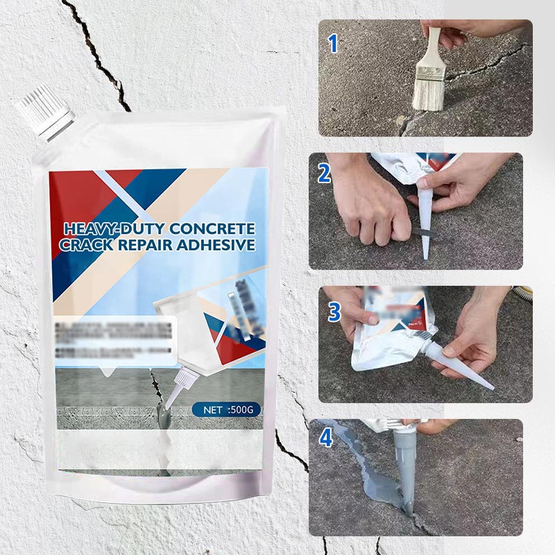 ✨ Limited Time 50% OFF✨ Heavy-Duty Concrete Crack Repair Adhesive, Waterproof Permanent Crack Filler For Wall, Floor, Driveway, Patio & Garage