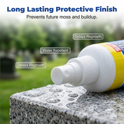 🔥 Headstone Cleaning Spray – Restore Weathered Memorials & Remove Tough Stains