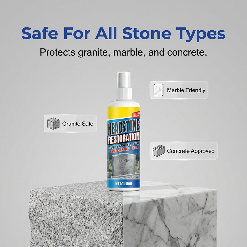 🔥 Headstone Cleaning Spray – Restore Weathered Memorials & Remove Tough Stains
