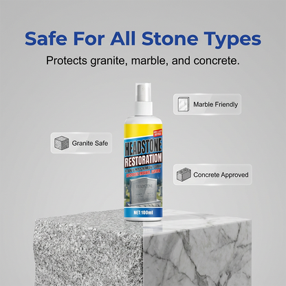 🔥 Headstone Cleaning Spray – Restore Weathered Memorials & Remove Tough Stains