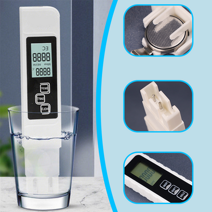 💧 90% OFF! ✨ 3-in-1 TDS Water Quality Tester – Precise Measurement of pH, Chlorine, and Hardness with LCD Screen for Pools and Aquariums 🌊📱