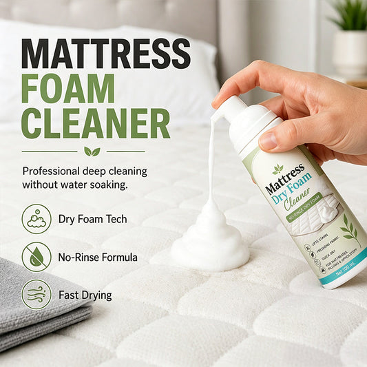 🎁No-Rinse Mattress Dry Foam Cleaner‑Deep Stain Remover Foam Spray🛏️