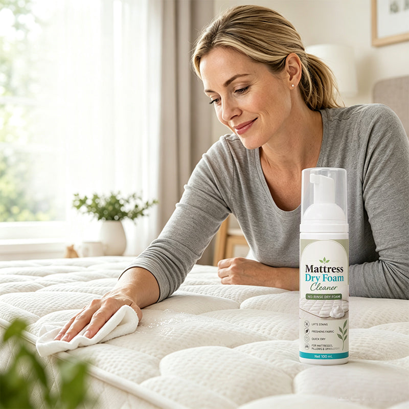 🎁No-Rinse Mattress Dry Foam Cleaner‑Deep Stain Remover Foam Spray🛏️