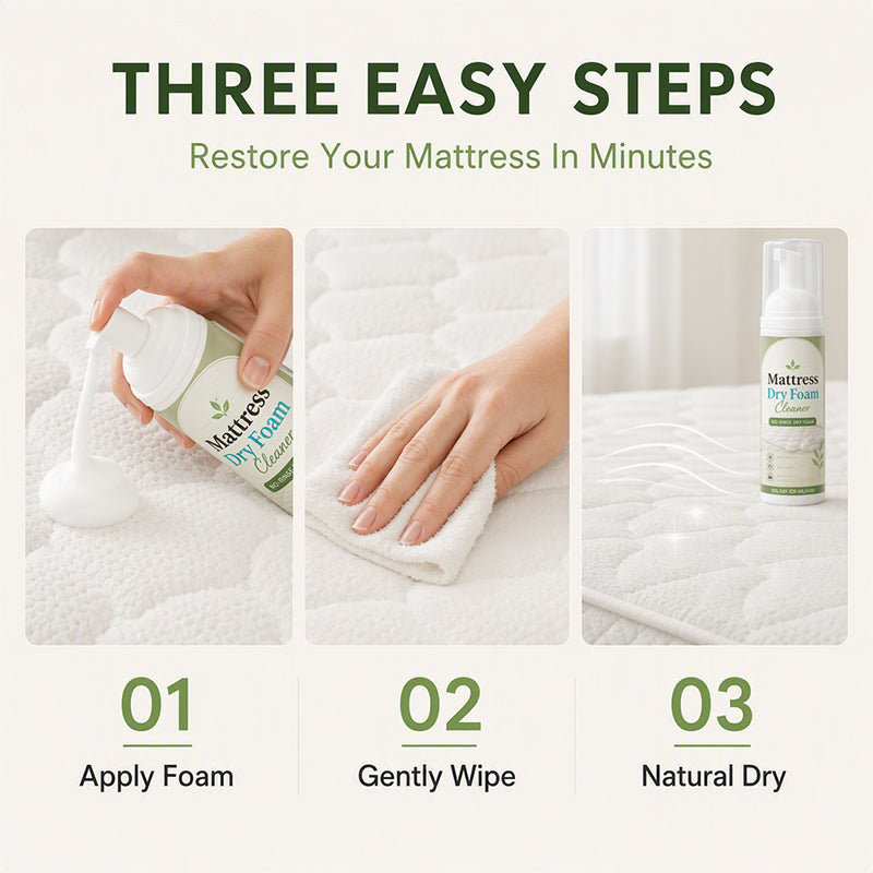 🎁No-Rinse Mattress Dry Foam Cleaner‑Deep Stain Remover Foam Spray🛏️