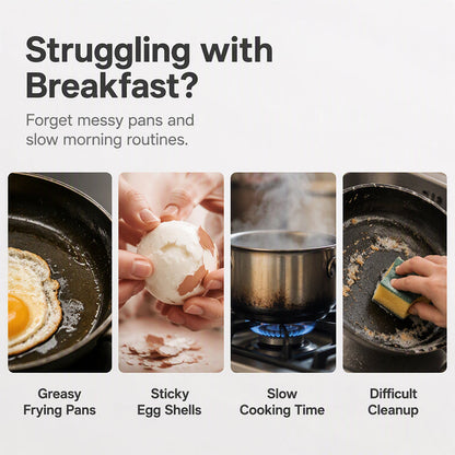 ⏰ Microwave Egg Poacher – Dual-Cavity Steamer, Rapid Heating, Non-Stick PP – Ideal for Home, Office & Travel! 🔥2