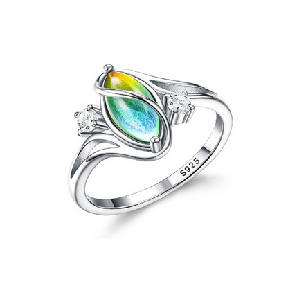 📢📢50% OFF !! ⏰Geometric Oval Ring with Zirconia Accents