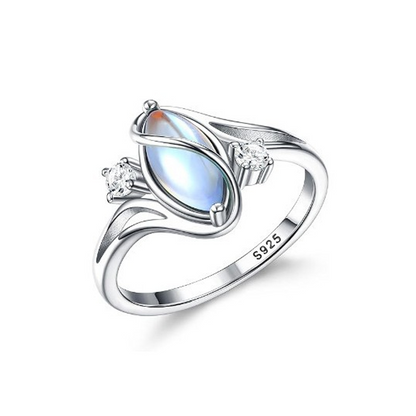 📢📢50% OFF !! ⏰Geometric Oval Ring with Zirconia Accents