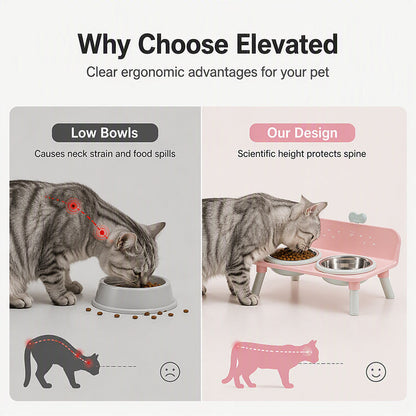 🐾 Save 50%! 🥣 Elevated Pet Bowls – Detachable & double‑bowl design ✨