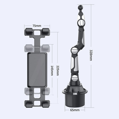Foldable Car Cup Holder Tablet Mount