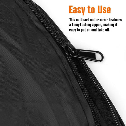 🚤 420D Oxford Outboard Motor Cover – Full Protection from Rain, Snow and UV Damage with a Tool-Free Fit 🛡️