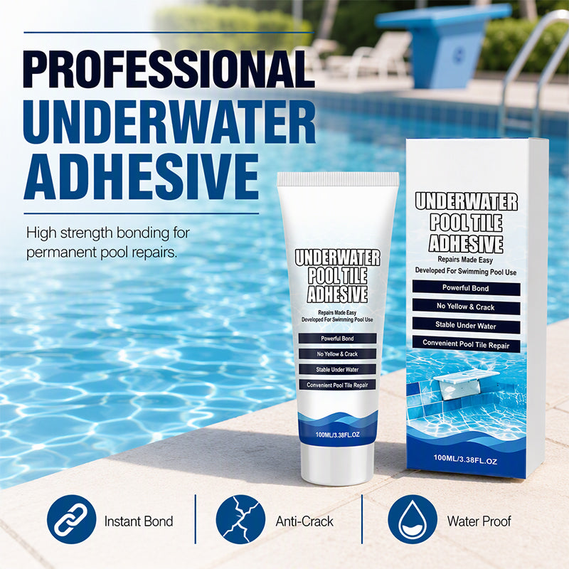 😂 Limited Time: 50% OFF – High Strength Underwater Pool Tile Adhesive
