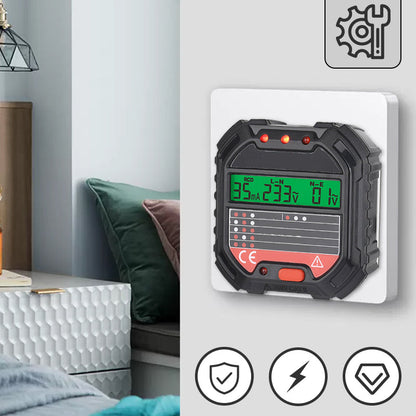 ⚡ Digital Socket Tester - Smart AC Voltage & Leakage Detector