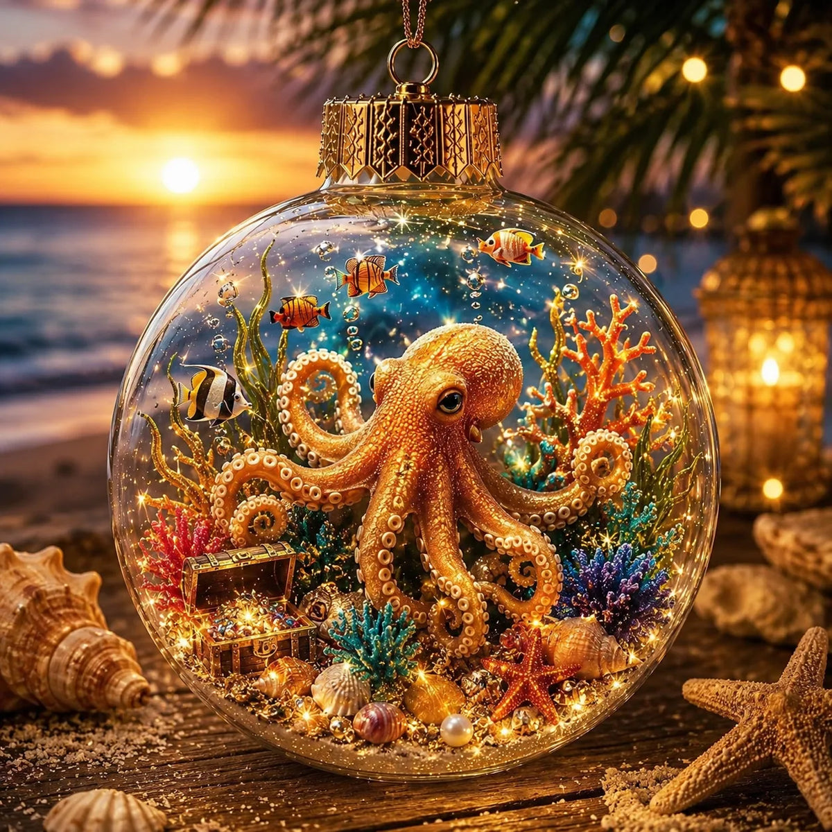 Lighted Ocean Animal Diorama Ornament – image 6