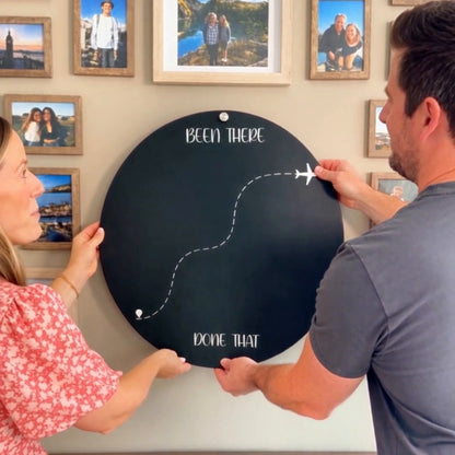🌍✈️ Been There, Done That Travel Magnet Display Board – Round Souvenir Magnet Wall Organizer, Personalized Travel Memory Decor & Unique Gifts for Travelers 🎁（副本）